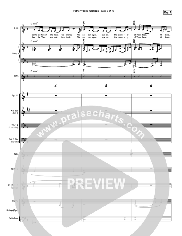 Father You're Glorious Conductor's Score (Bethany Music / Jonathan Stockstill)