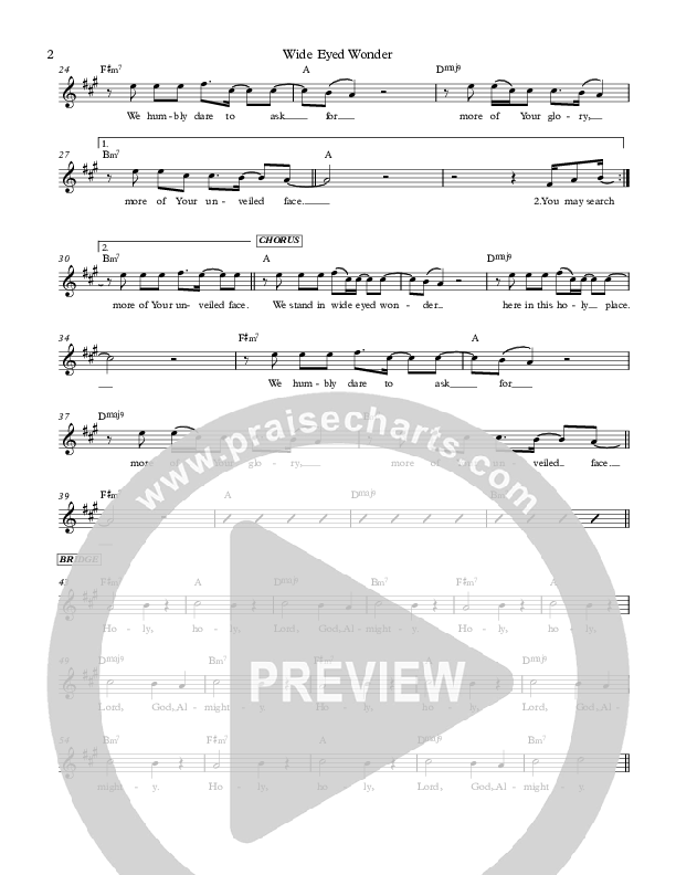 Wide Eyed Wonder Lead Sheet (Here Be Lions)