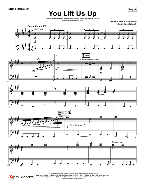 You Lift Us Up Synth Strings (Paul Baloche)