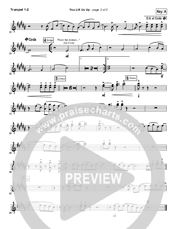 You Lift Us Up Trumpet 1,2 (Paul Baloche)