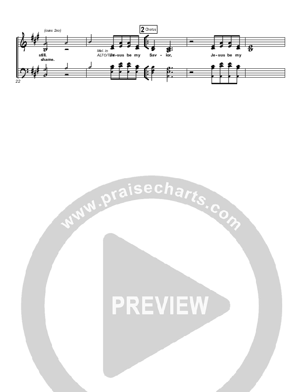 Jesus Be My Savior Choir Sheet (SATB) (Paul Baloche)