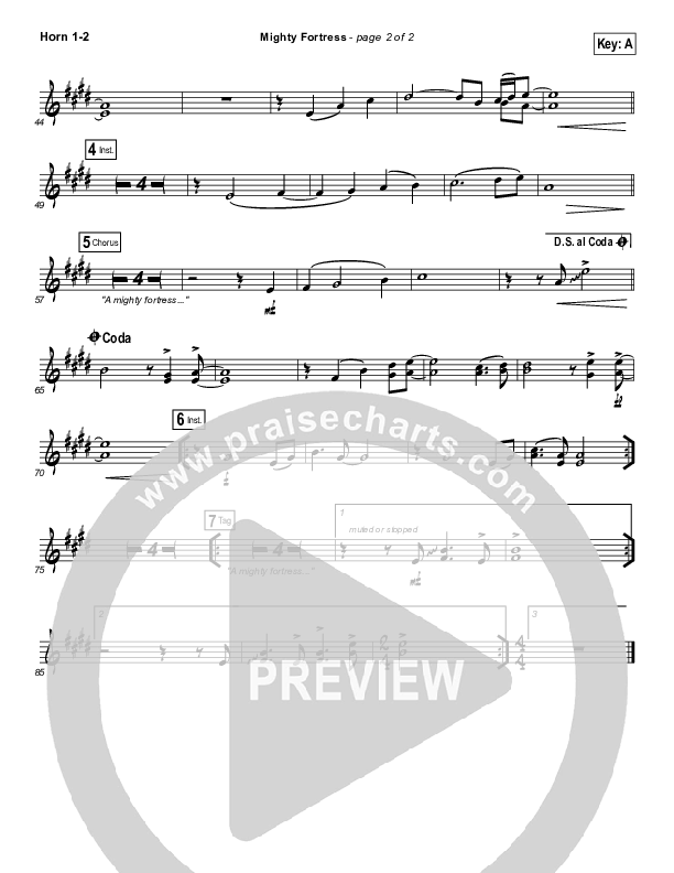 Mighty Fortress French Horn 1/2 (Paul Baloche)