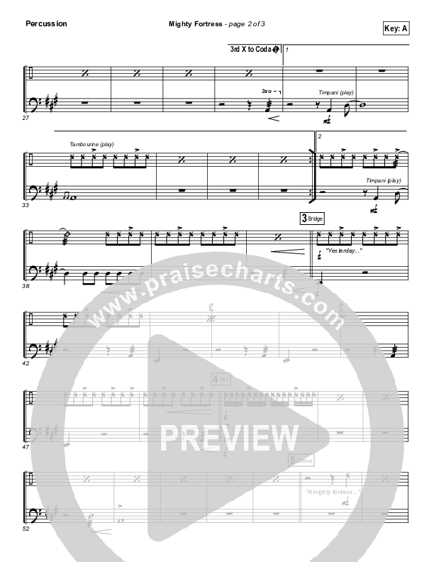 Mighty Fortress Percussion (Paul Baloche)