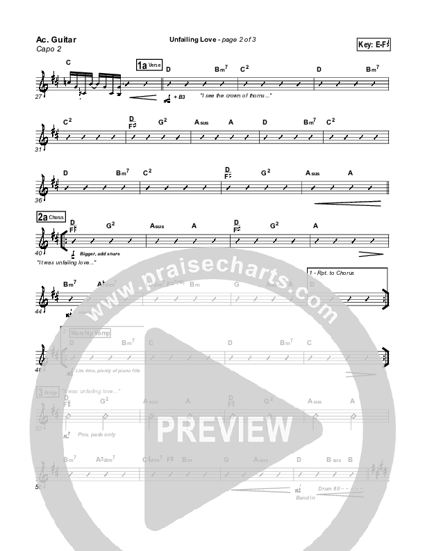 Unfailing Love Acoustic Guitar (Bethany Music / Jonathan Stockstill)