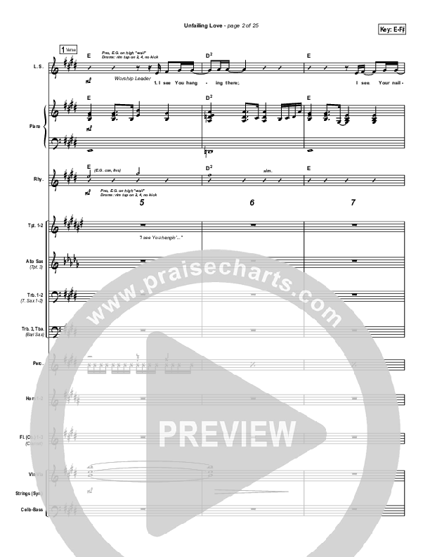 Unfailing Love Conductor's Score (Bethany Music / Jonathan Stockstill)