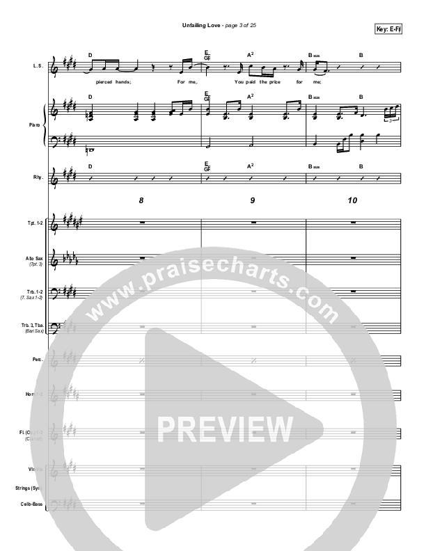 Unfailing Love Conductor's Score (Bethany Music / Jonathan Stockstill)