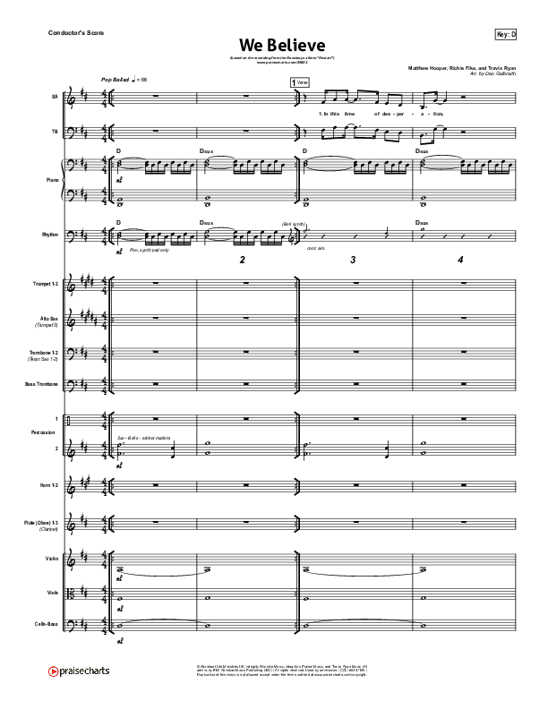 We Believe Orchestration (Newsboys)