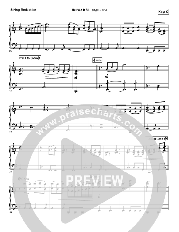 He Paid It All Synth Strings (Brandon Heath)