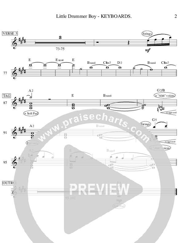 Little Drummer Boy (Ensemble) Synth (Ric Flauding)