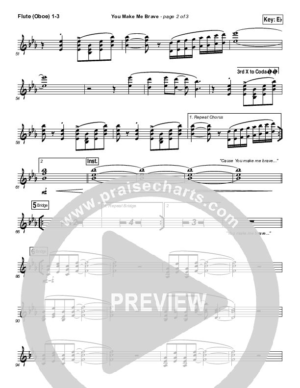 You Make Me Brave Wind Pack (Amanda Lindsey Cook / Bethel Music)