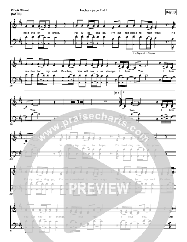 Anchor Choir Vocals (SATB) (Leah Valenzuela / Bethel Music)