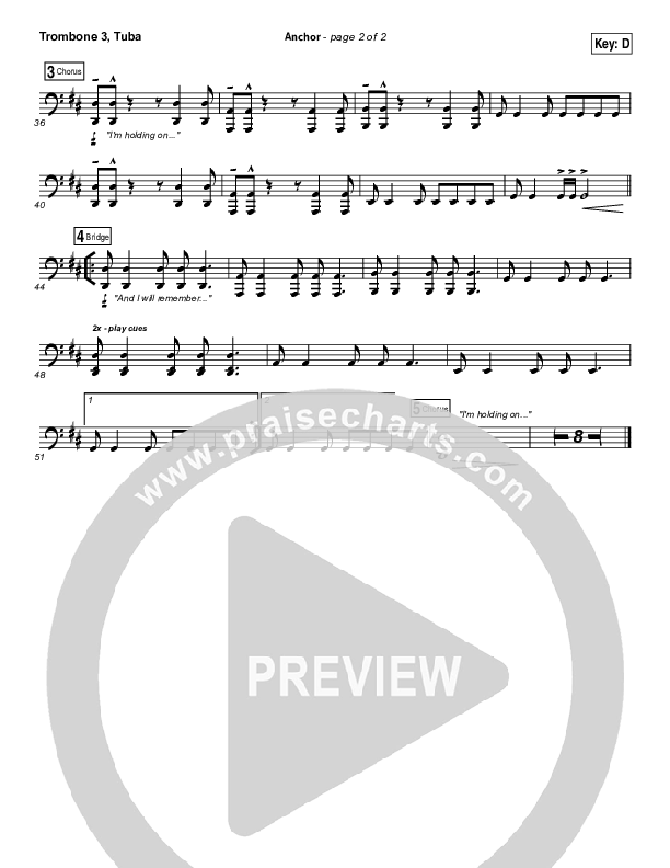 Anchor Trombone 3/Tuba (Leah Valenzuela / Bethel Music)