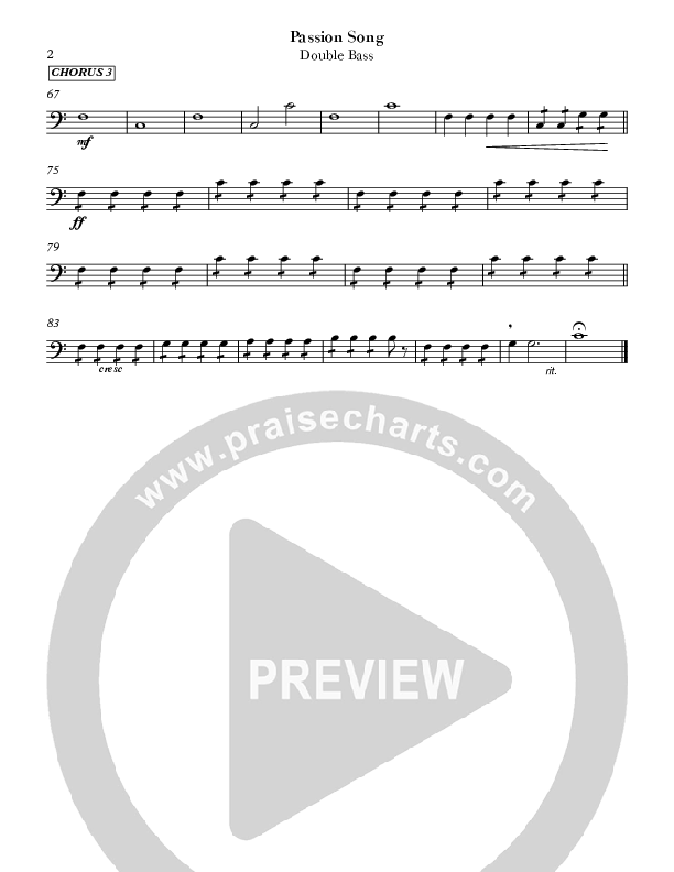 Passion Song (Live) Double Bass (Sean Carter)