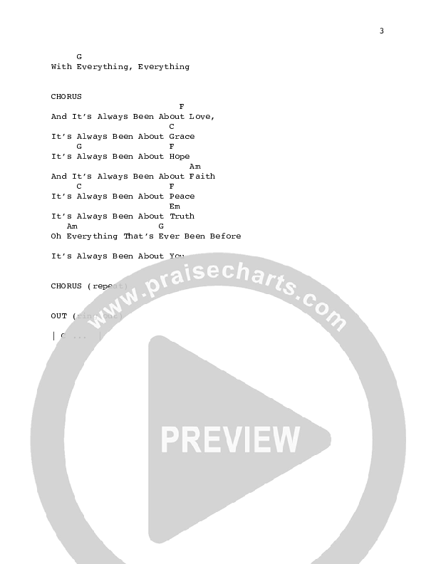 Always Been About You Chords & Lyrics (Fellowship Creative)