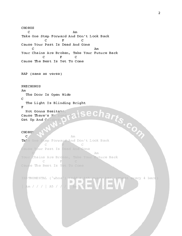 Future Back Chords & Lyrics (Fellowship Creative)