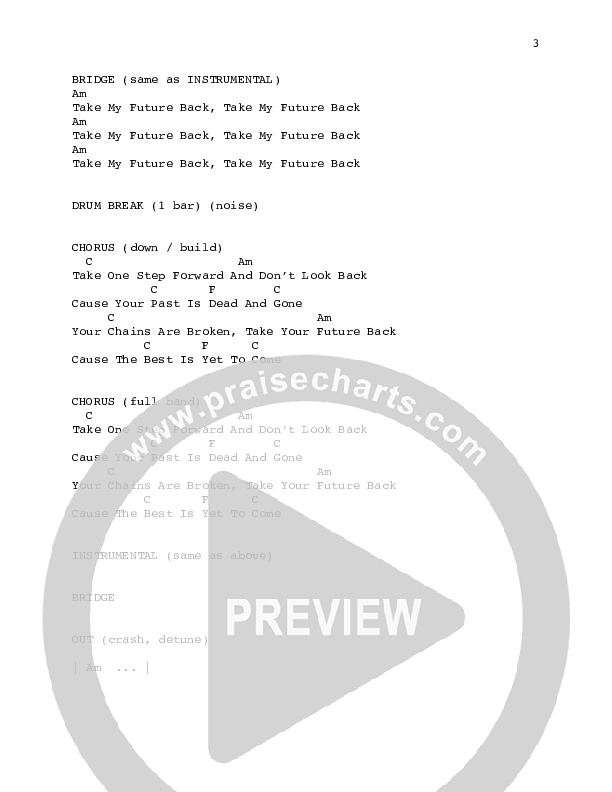 Future Back Chords & Lyrics (Fellowship Creative)