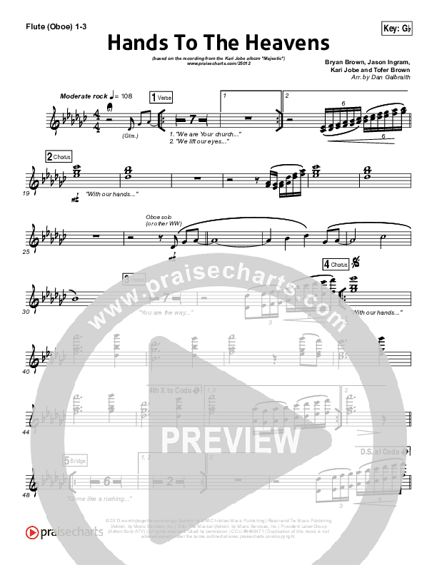 Hands To The Heavens Wind Pack (Kari Jobe)