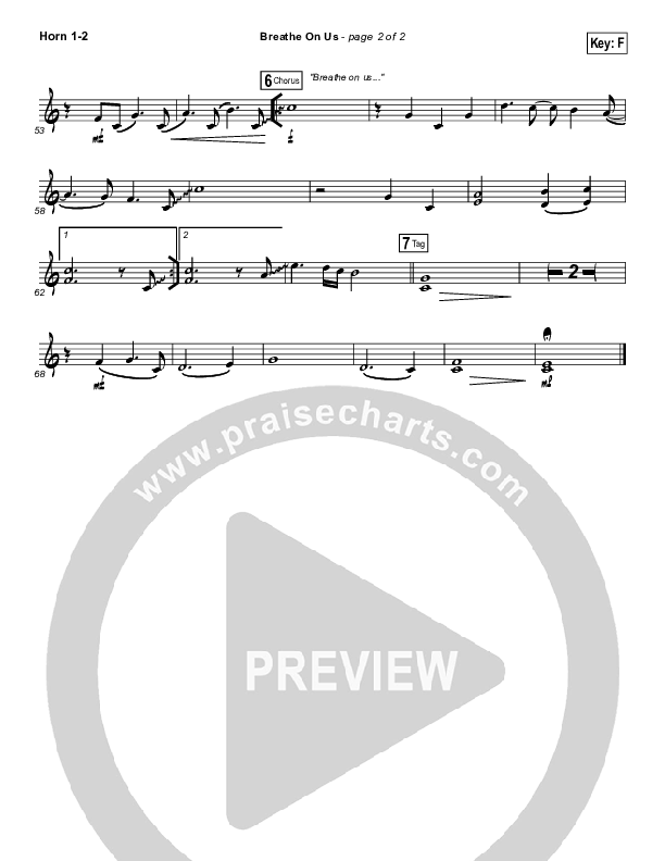 Breathe On Us French Horn 1/2 (Kari Jobe)