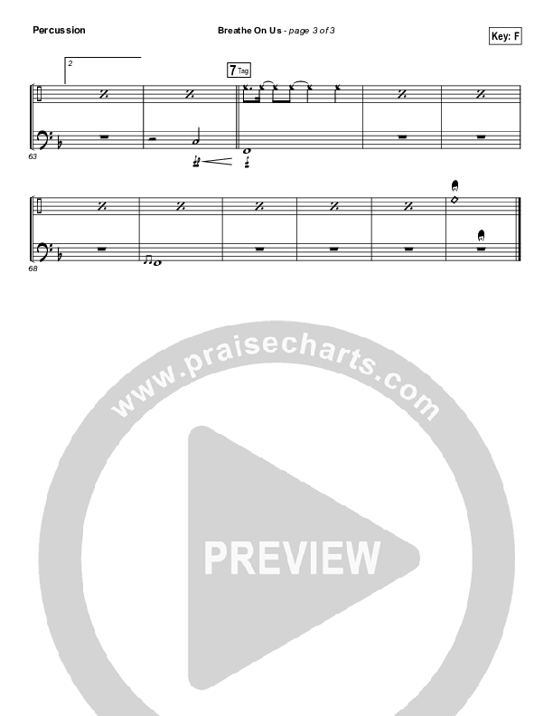 Breathe On Us Percussion (Kari Jobe)