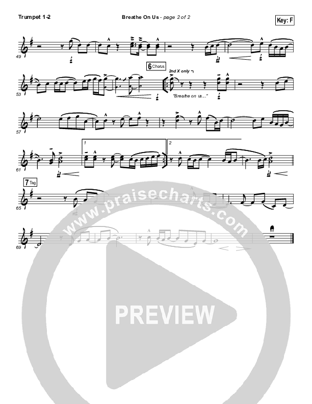 Breathe On Us Trumpet 1,2 (Kari Jobe)