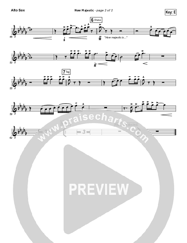 How Majestic Alto Sax (Kari Jobe)