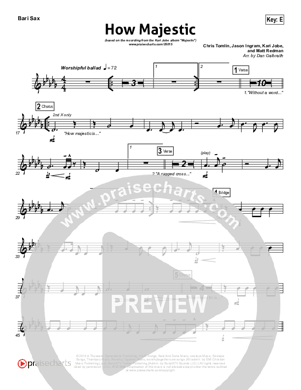 How Majestic Bari Sax (Kari Jobe)