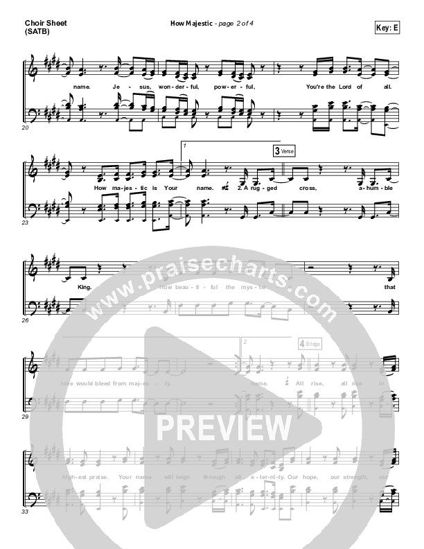 How Majestic Choir Vocals (SATB) (Kari Jobe)