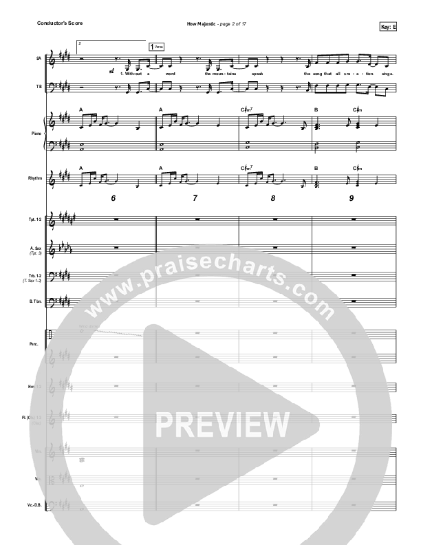 How Majestic Conductor's Score (Kari Jobe)