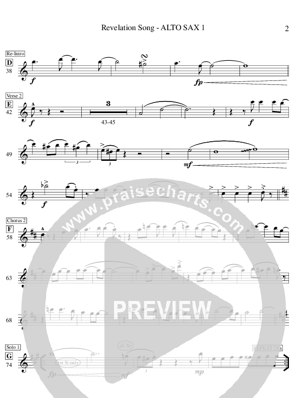 Revelation Song Alto Sax 1/2 (Ric Flauding)