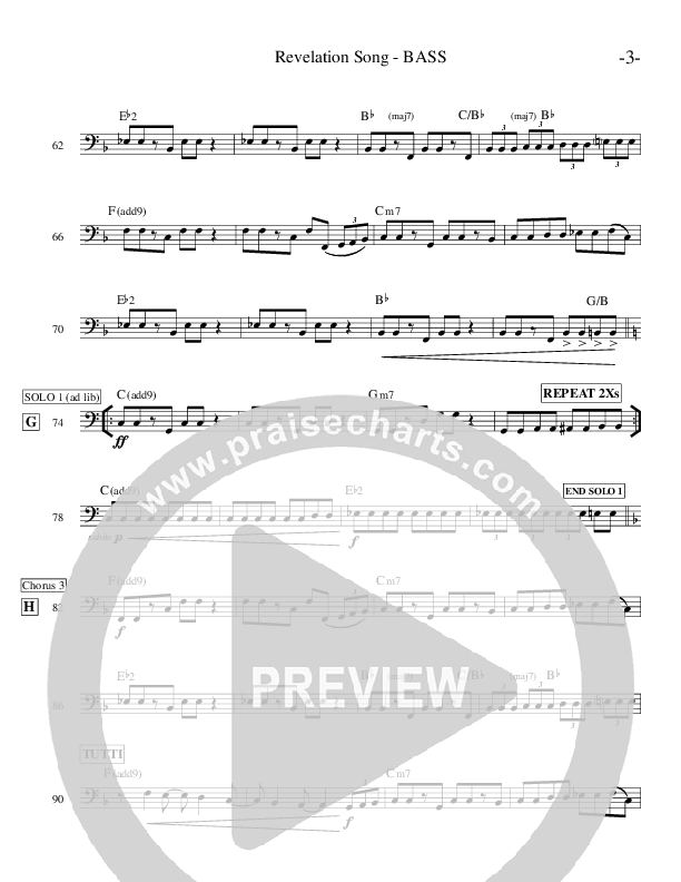 Revelation Song Bass Guitar (Ric Flauding)