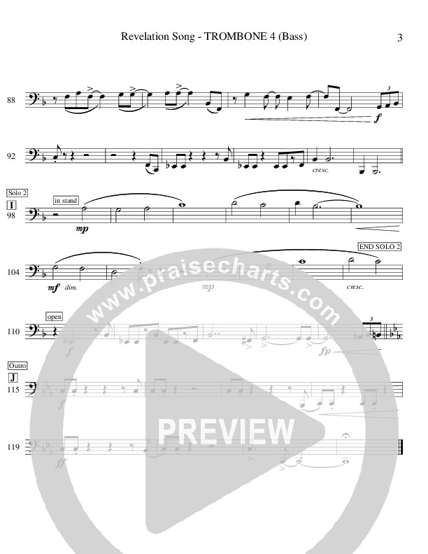 Revelation Song Bass Trombone (Ric Flauding)