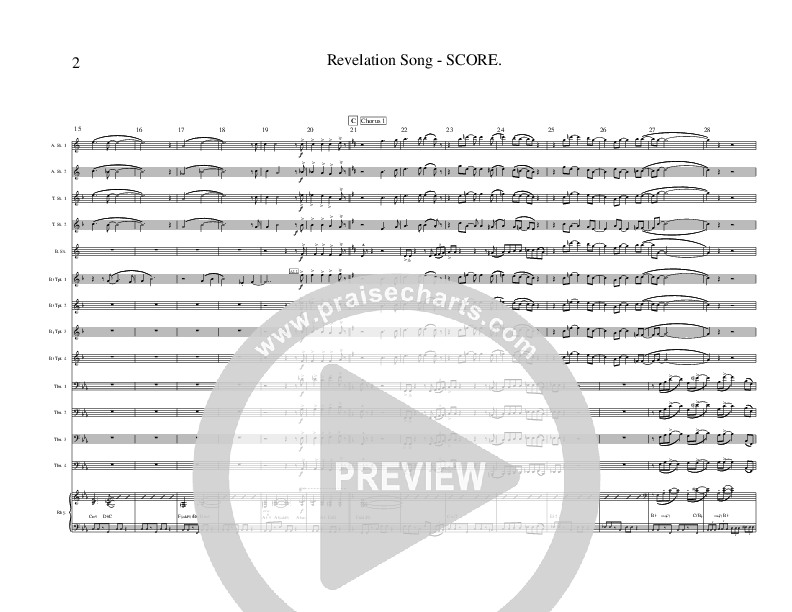 Revelation Song Conductor's Score (Ric Flauding)