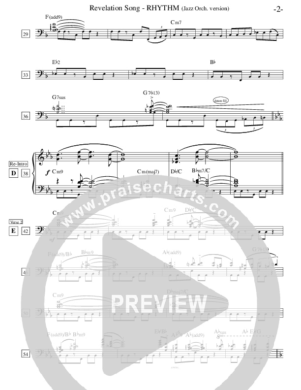 Revelation Song Rhythm Chart (Ric Flauding)