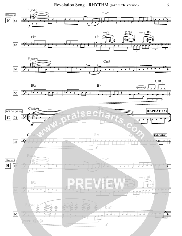 Revelation Song Rhythm Chart (Ric Flauding)