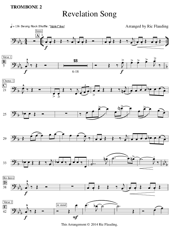 Revelation Song Trombone 2 (Ric Flauding)