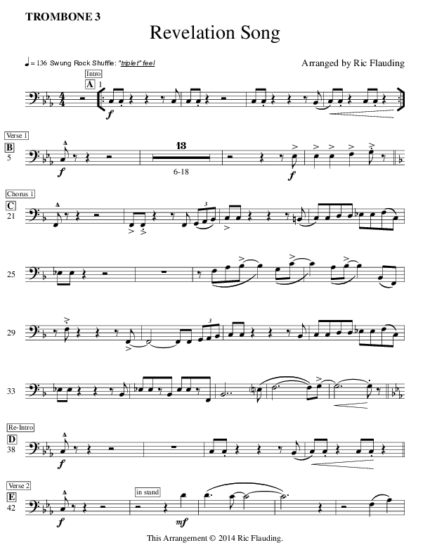 Revelation Song Trombone 3 (Ric Flauding)