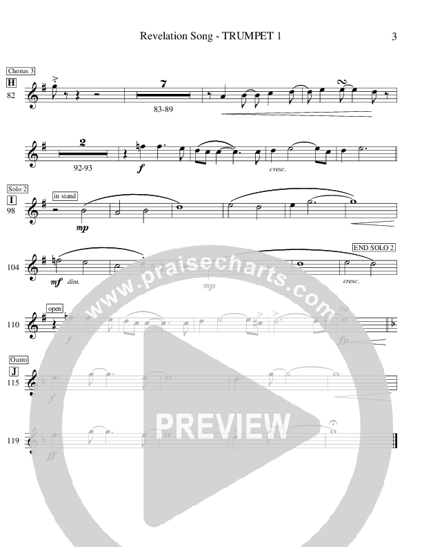 Revelation Song Trumpet 1 (Ric Flauding)