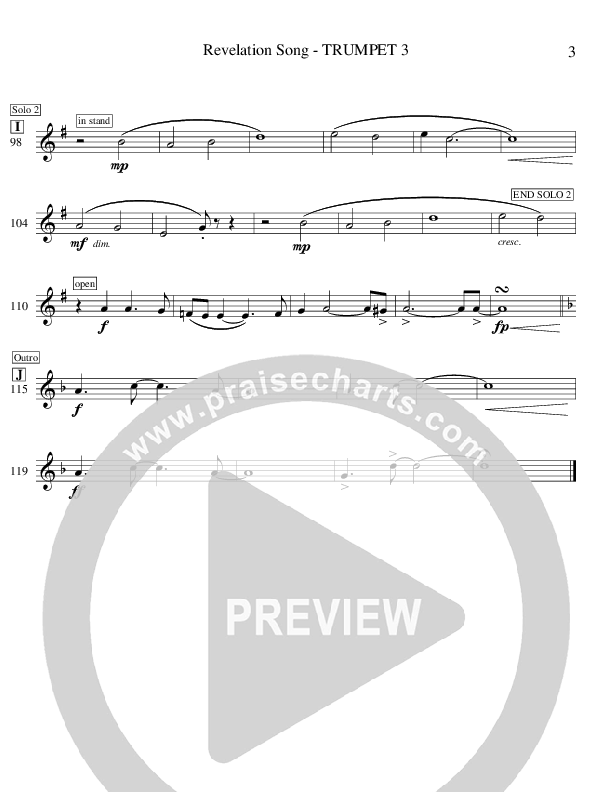 Revelation Song Trumpet 3/4 (Ric Flauding)