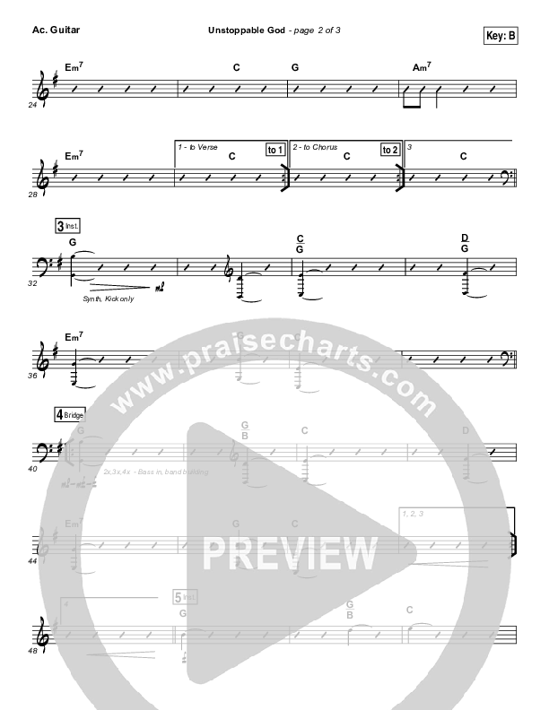 Unstoppable God Acoustic Guitar (Elevation Worship)