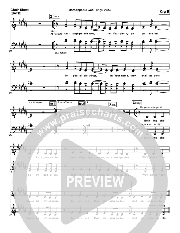 Unstoppable God Choir Vocals (SATB) (Elevation Worship)