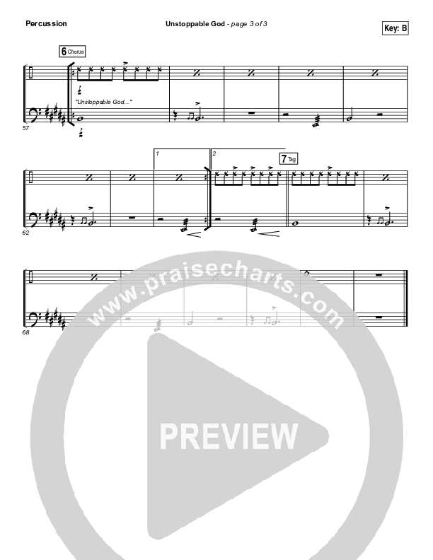 Unstoppable God Percussion (Elevation Worship)