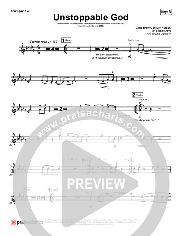 Unstoppable God Brass Pack (Elevation Worship)