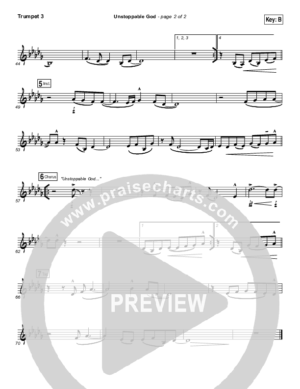 Unstoppable God Trumpet 3 (Elevation Worship)