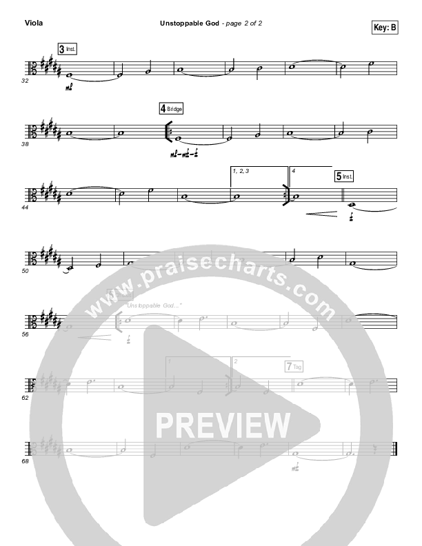 Unstoppable God Viola (Elevation Worship)