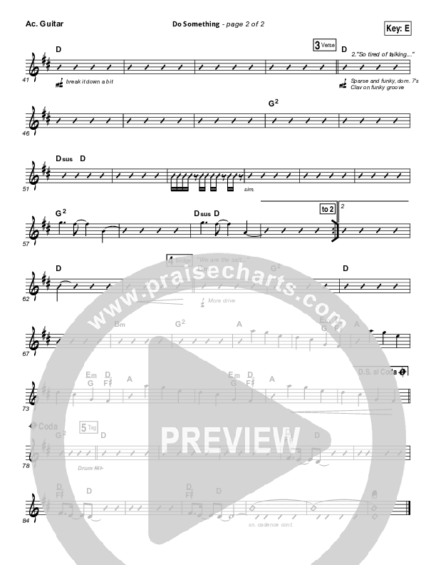 Do Something Acoustic Guitar (Matthew West)