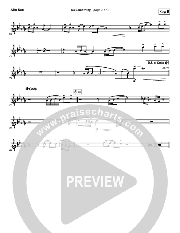 Do Something Alto Sax (Matthew West)