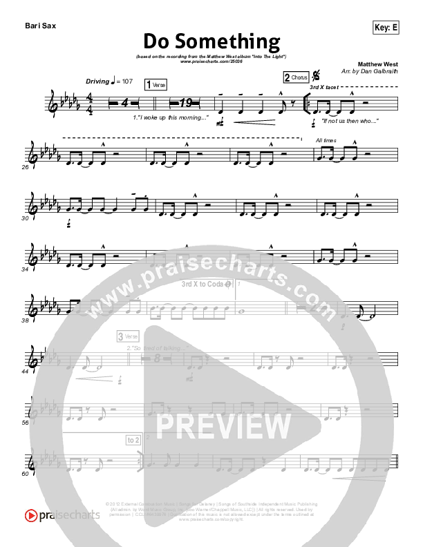 Do Something Bari Sax (Matthew West)