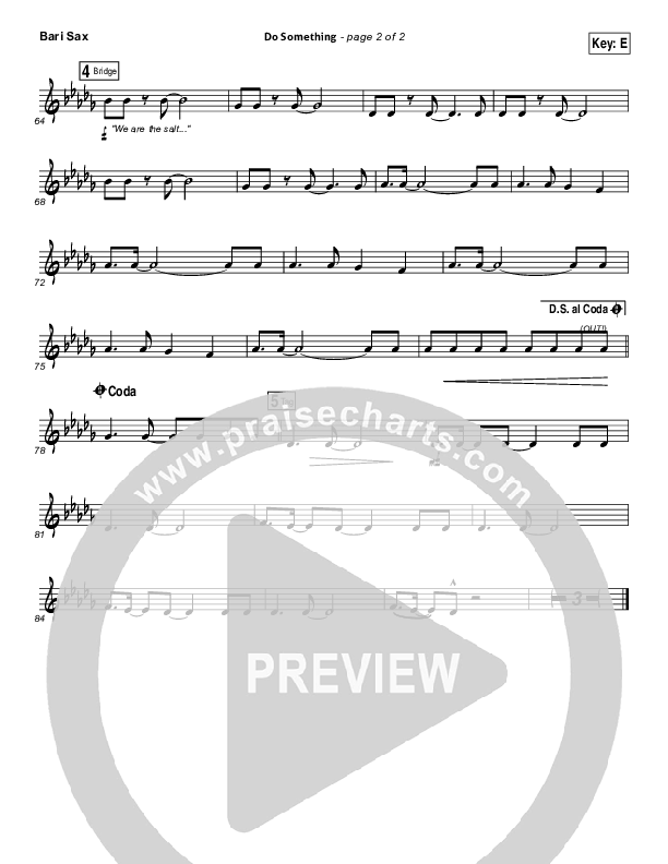 Do Something Bari Sax (Matthew West)