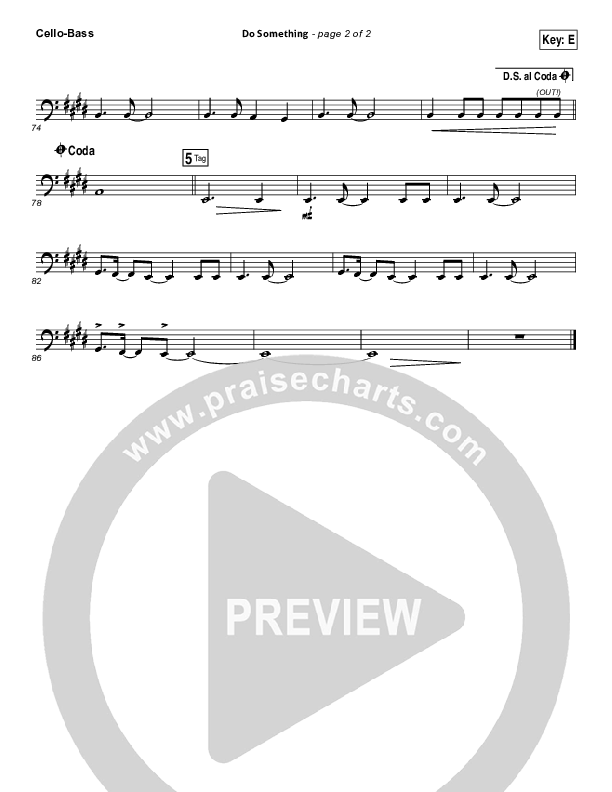 Do Something Cello/Bass (Matthew West)