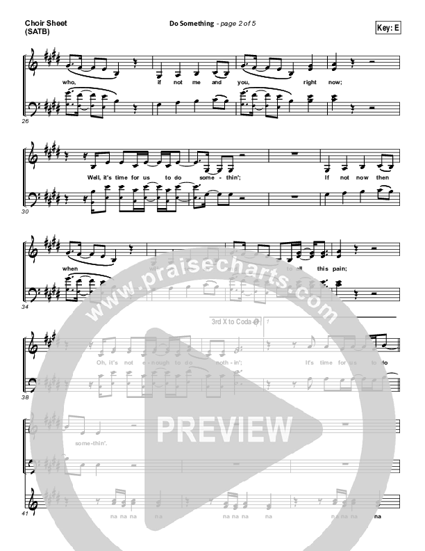 Do Something Choir Vocals (SATB) (Matthew West)